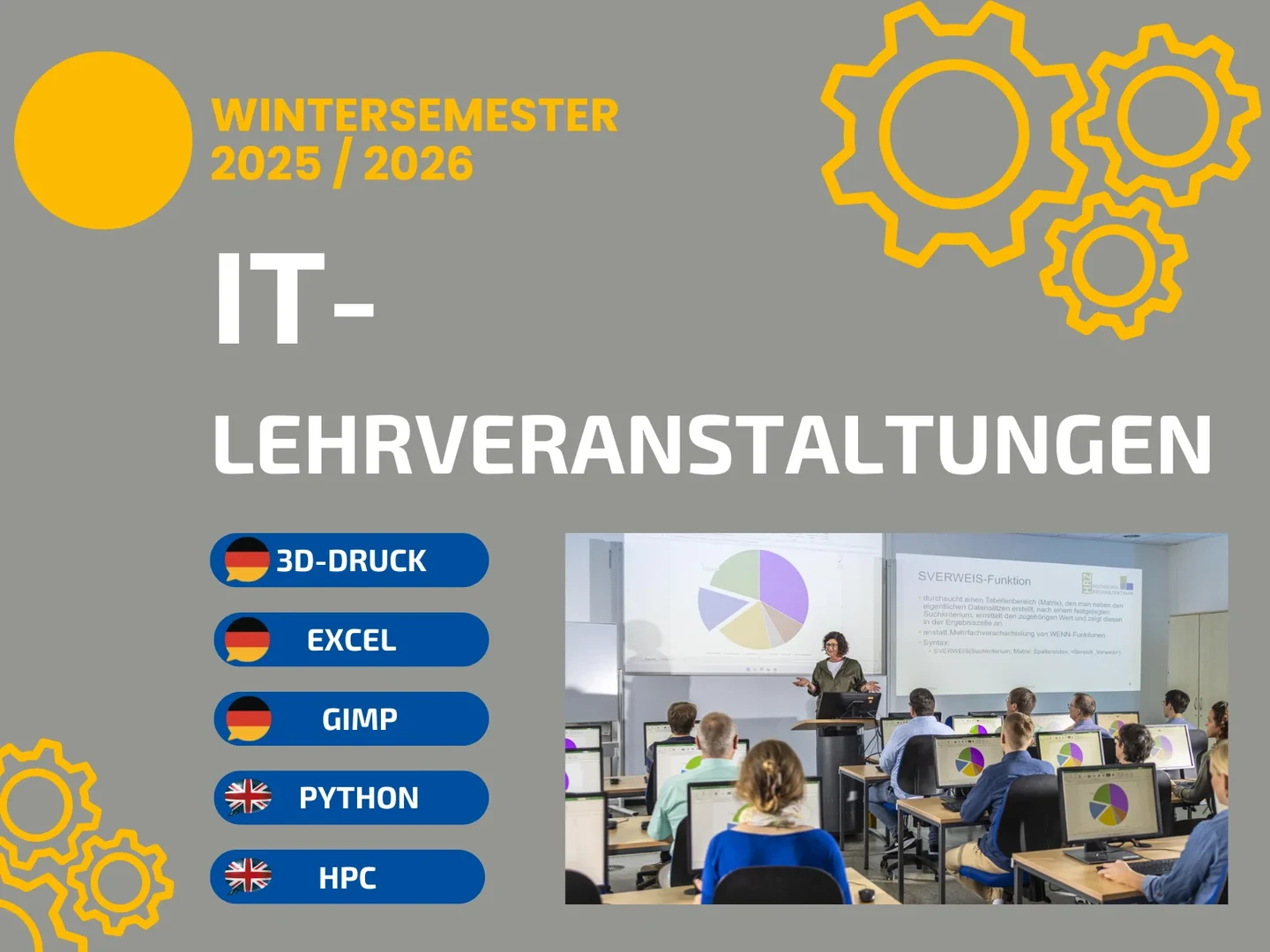 IT-Lehrveranstaltungen im Wintersemester 2025/2026