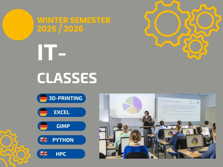 IT classes in the winter semester 2025/ 2026