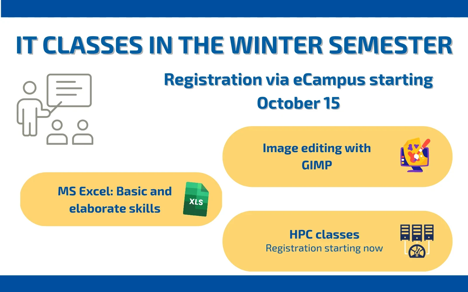 IT classes in the winter semester 2026/ 2027